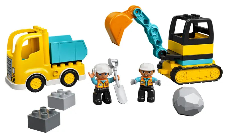 LEGO DUPLO Truck & Tracked Excavator 10931 For Toddlers 2+ Years
