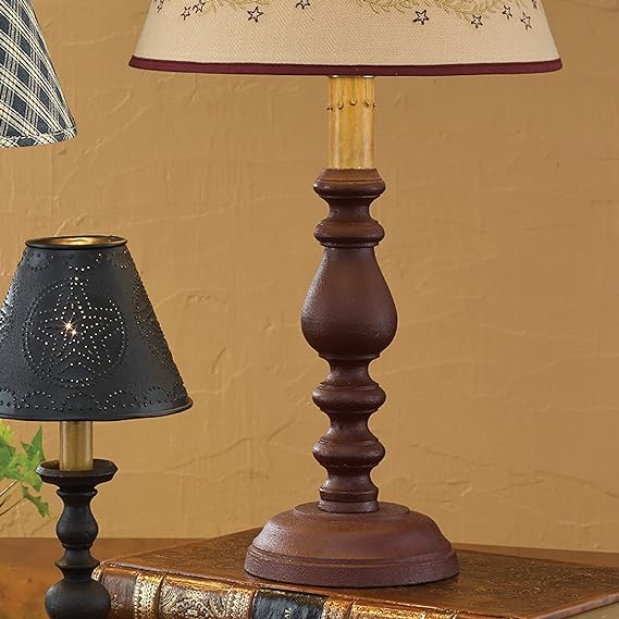 Park Designs Candlestick Lamp 23" Red