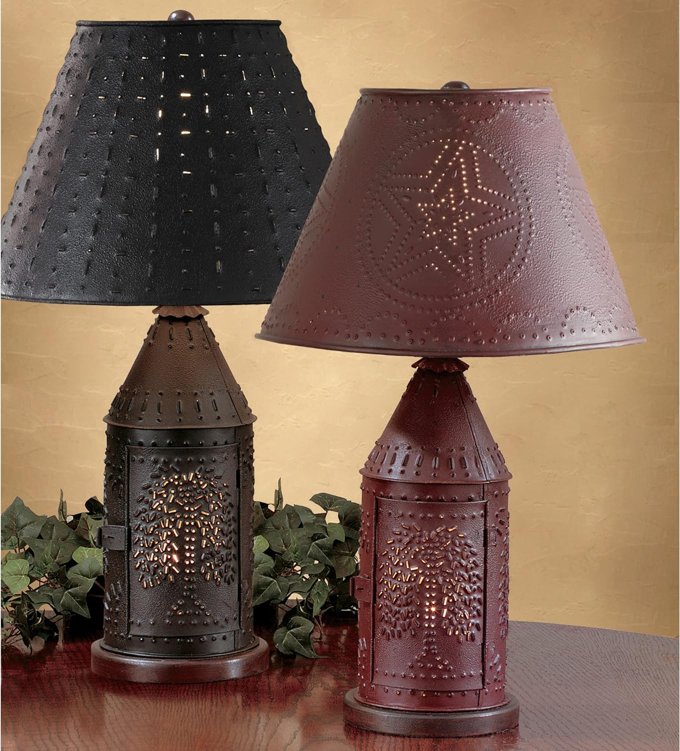 Park Designs Punched Revere Lamp 19" - Black