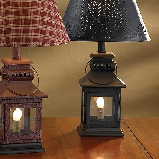 Park Designs Black Iron Lantern Lamp 20" - Black