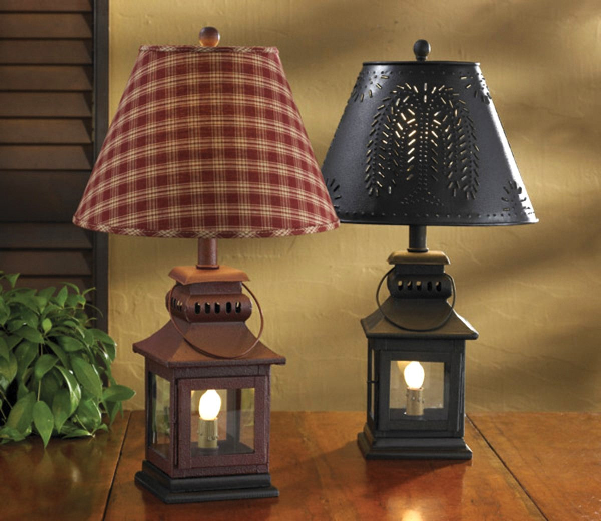 Park Designs Black Iron Lantern Lamp 20" - Black