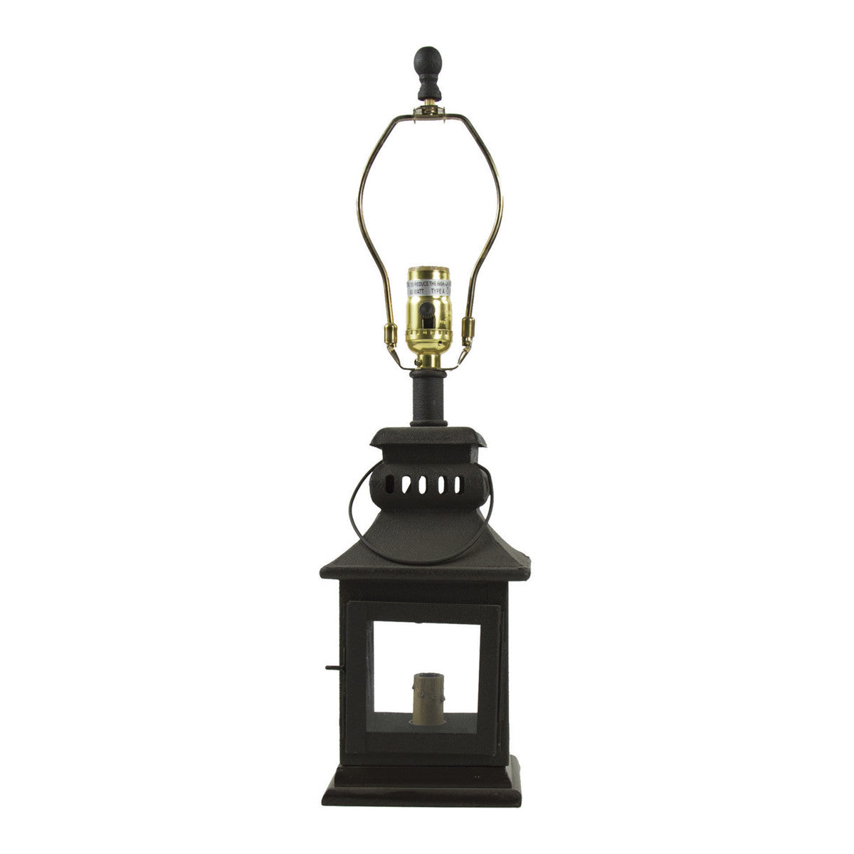 Park Designs Black Iron Lantern Lamp 20" - Black
