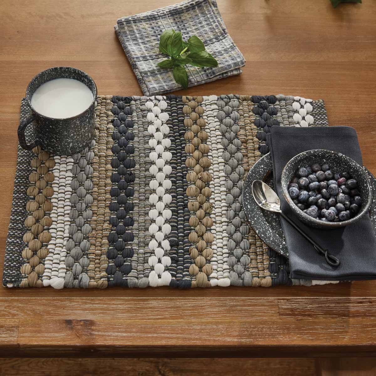 Park Designs Gray Hartwick Placemat Set of 4