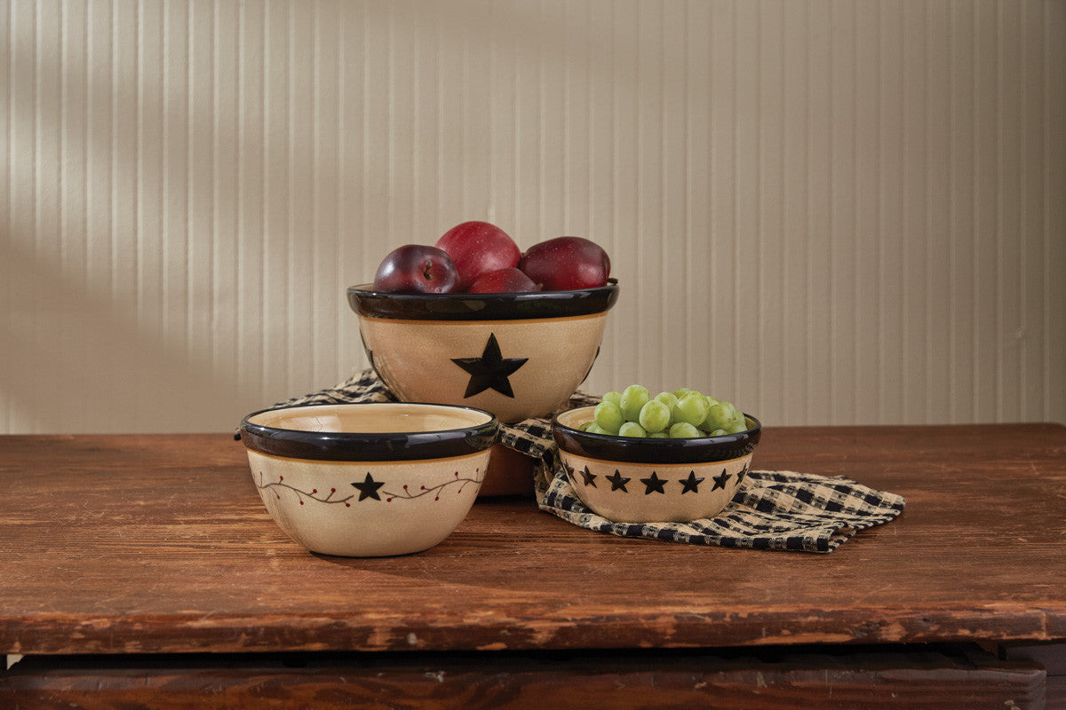 Park Designs Star Vine Mixing Bowls Set of 3