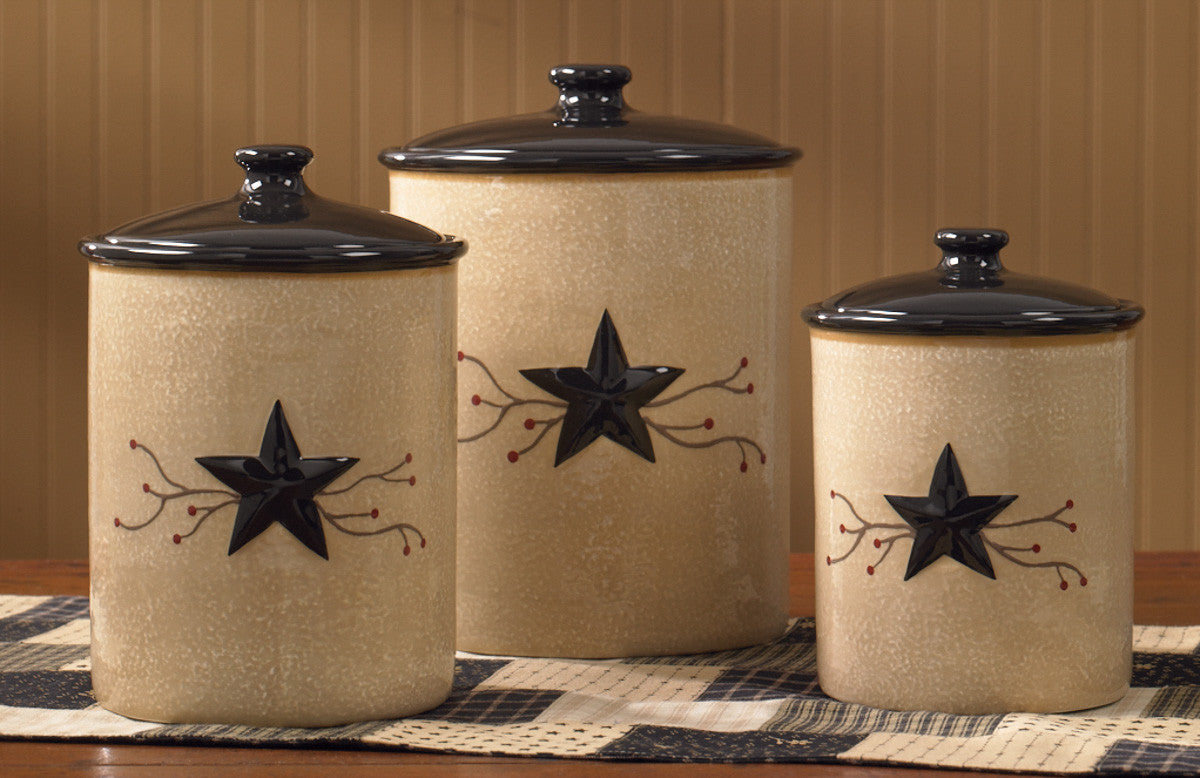 Park Designs Star Vine Canisters Set of 3