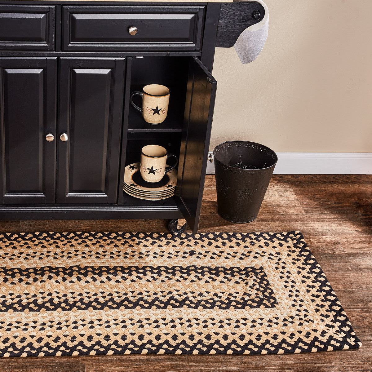 Park Designs Cornbread Braided Rectangle Rug Runner 2' x 6'