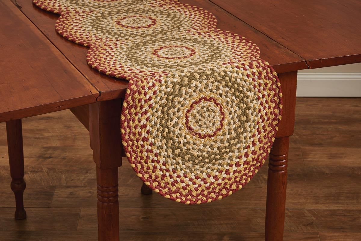 Park Designs Mill Village Braided Table Runner 15 X 54" L