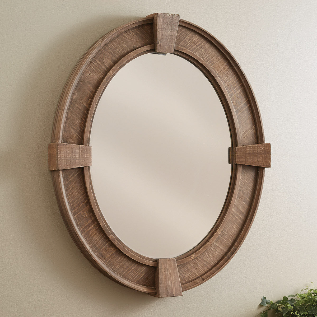 Park Designs Oval Distressed Wood Mirror