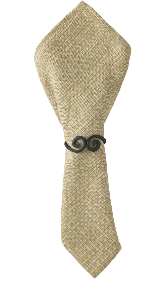 Park Designs Iron Knotted Napkin Ring Set of 4