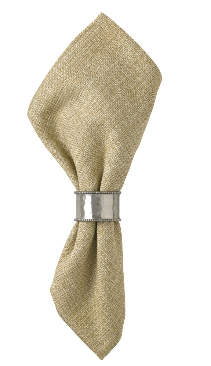 Park Designs Hammered Cuff Napkin Ring - Pewter Finish (Set of 4)