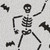 Split P Skeleton Round Placemat
