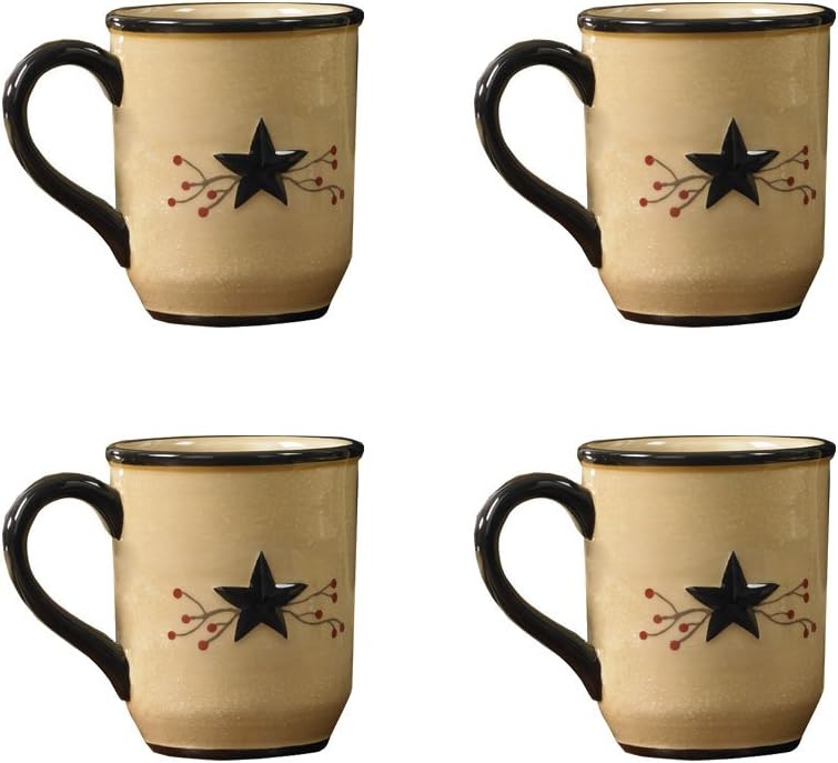 Park Designs Star Vine Mug Set of 4