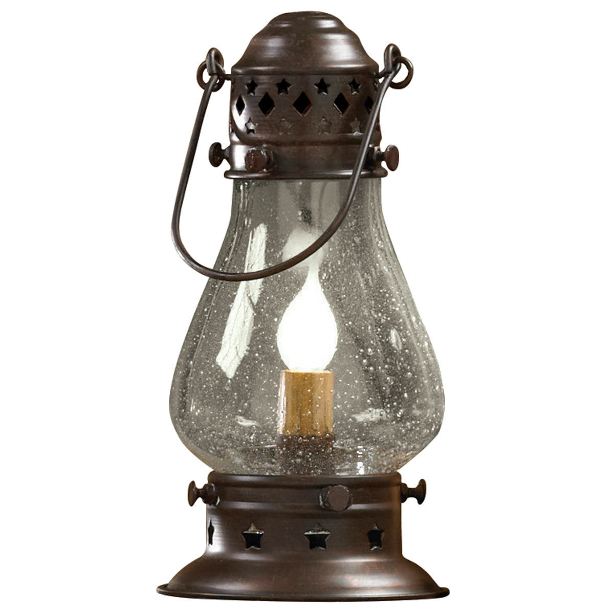 Tall Onion Lamp - 9.5" - Rustic Copper