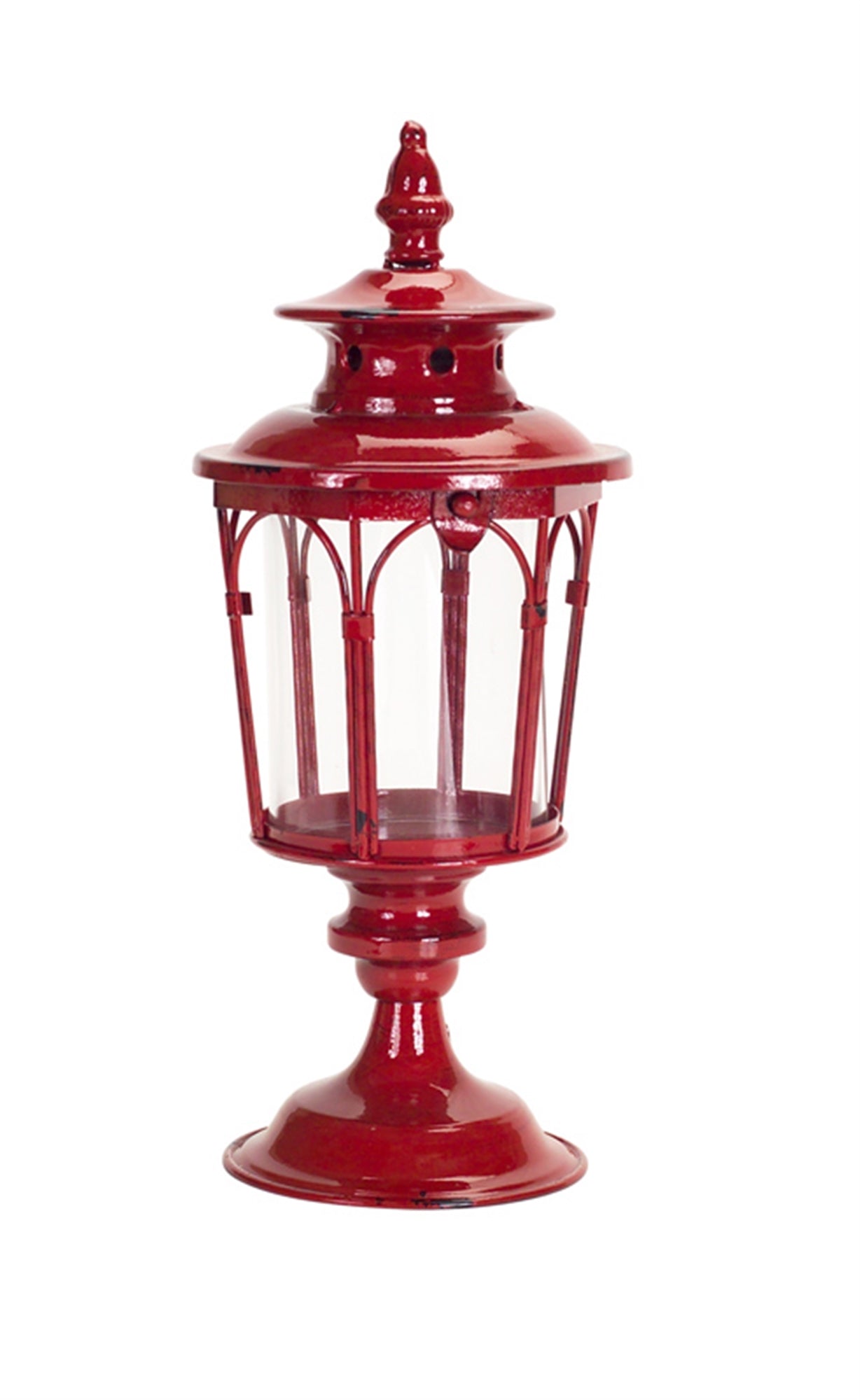 Red Lantern (Set of 2) 17"H Metal