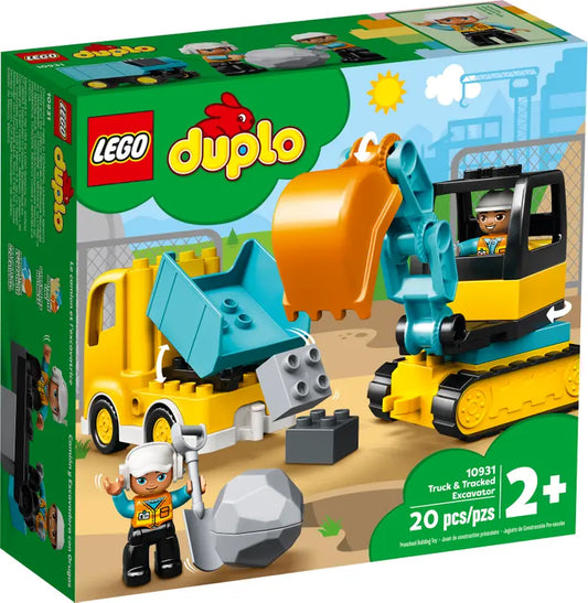 LEGO DUPLO Truck & Tracked Excavator 10931 For Toddlers 2+ Years