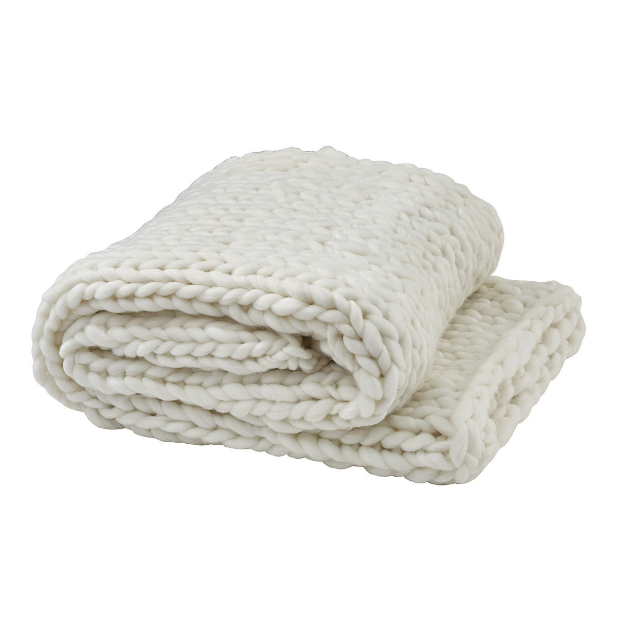 Park Designs Chunky Knit Throw - White