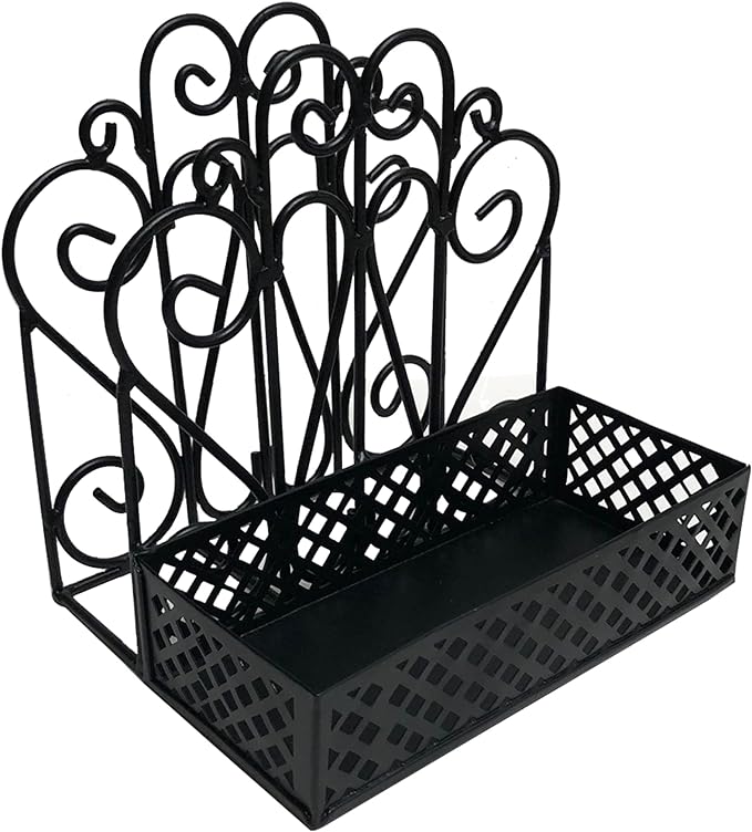 Park Designs Black Salt & Pepper Napkin Holder