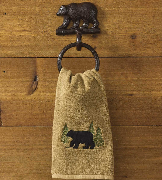 Park Designs Cast Bear Towel Ring Hook