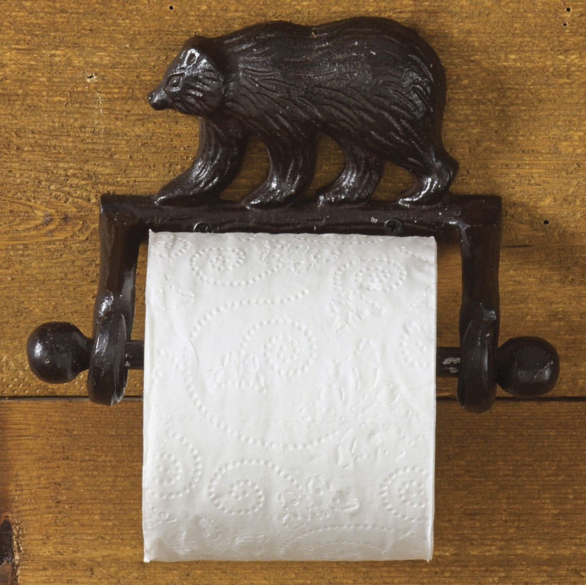 Park Designs Cast Bear Toilet Tissue Holder