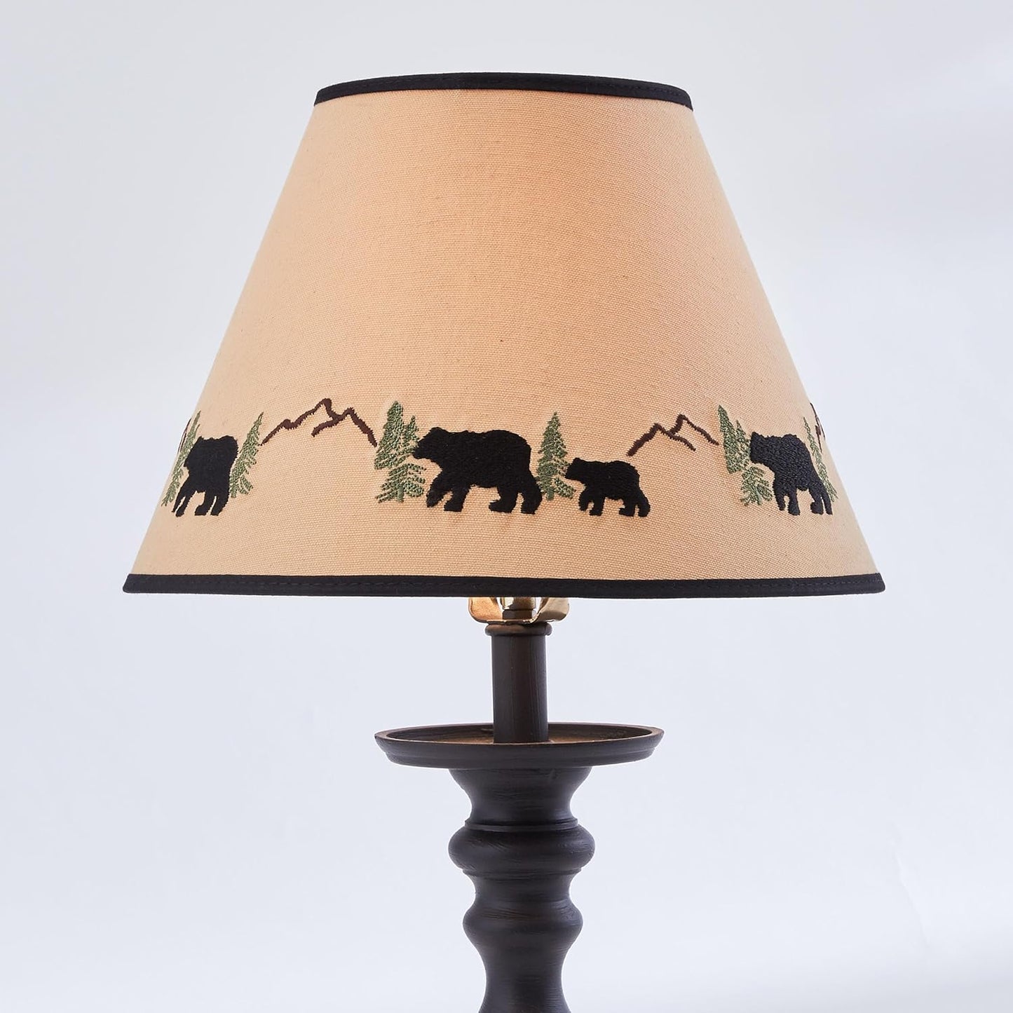 Park Designs Black Bear Embroidered Shade 10"