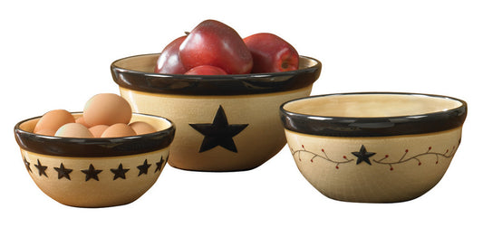 Park Designs Star Vine Mixing Bowls Set of 3