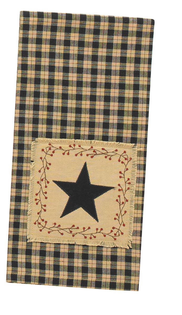 Star Patch Decorative Dishtowel (Set of 2)