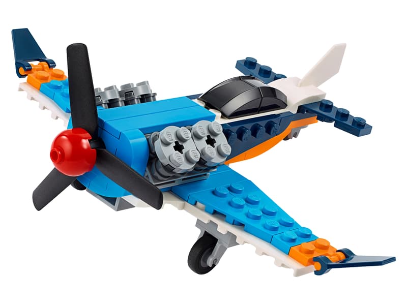 LEGO Creator 3in1 Propeller Plane 31099 Flying Toy Building Kit (128 Pieces)