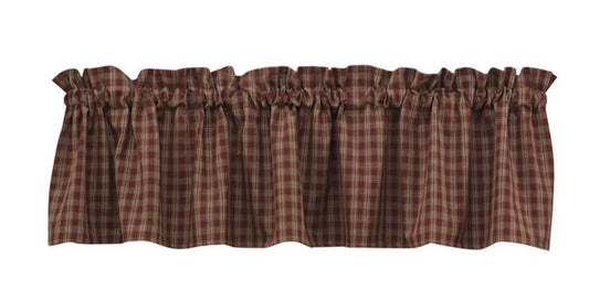 Park Designs Sturbridge Valance - Wine, 72" X 14"