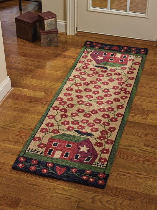 Park Designs Red House Hook Rug Runner 24X72