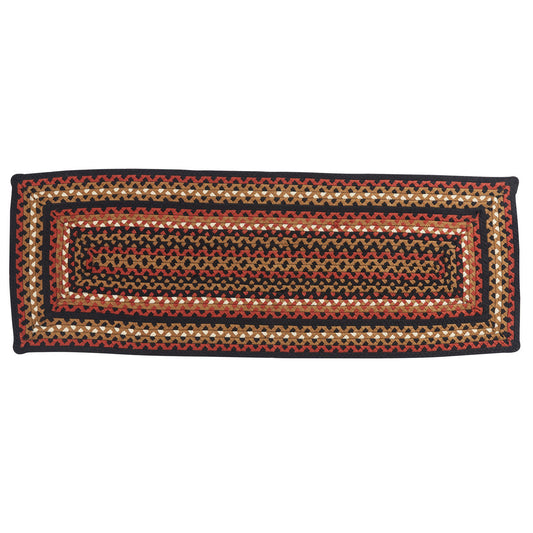 Park Designs Folk Art Braided Rectangle Rug Runner 2' x 6'