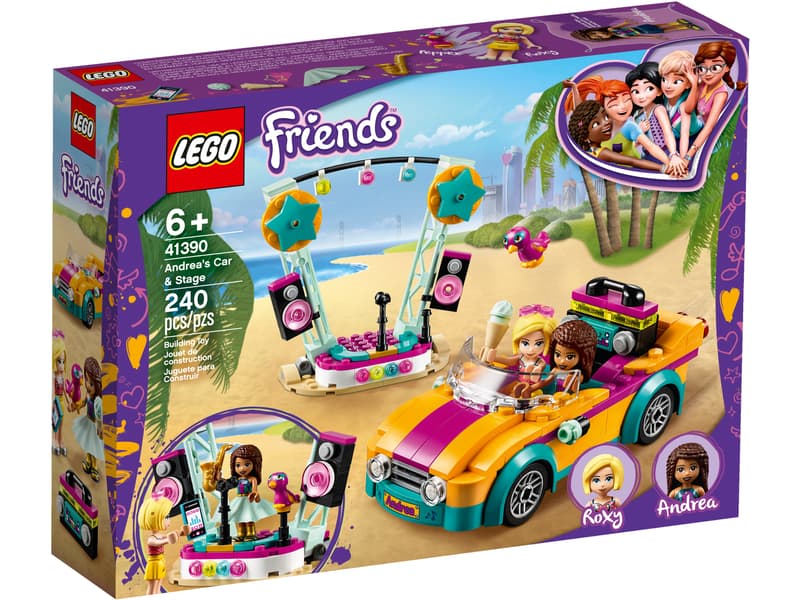 LEGO Friends Andrea’s Car & Stage Playset 41390 Building Kit (240 Pieces)