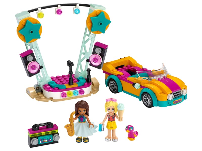 LEGO Friends Andrea’s Car & Stage Playset 41390 Building Kit (240 Pieces)