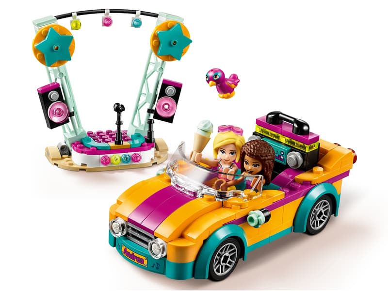 LEGO Friends Andrea’s Car & Stage Playset 41390 Building Kit (240 Pieces)