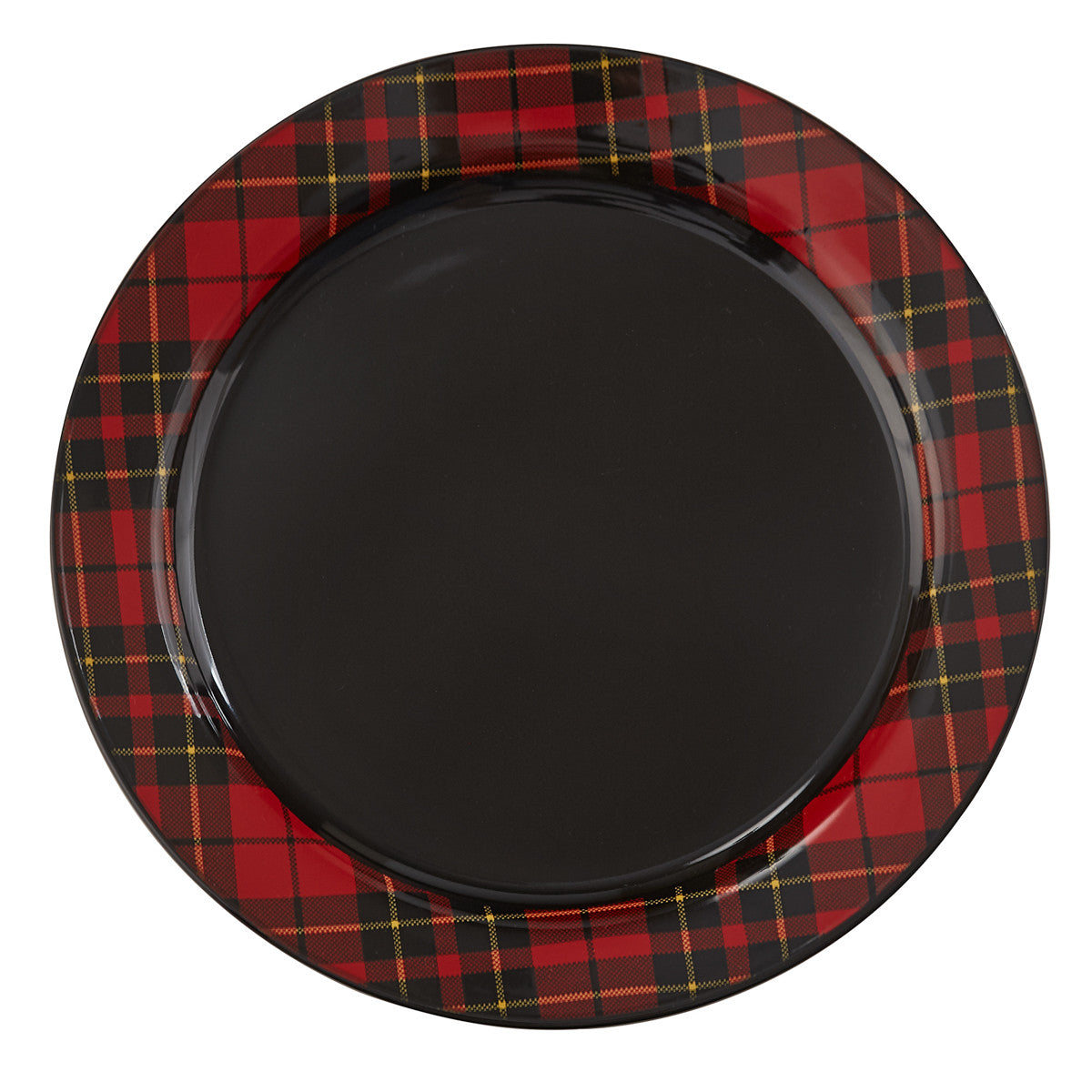 Park Designs Sportsman Plaid Dinner Plate Set - Black