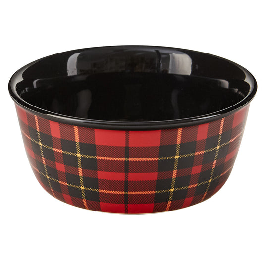 Park Designs Sportsman Plaid Cereal Bowl Set - Red