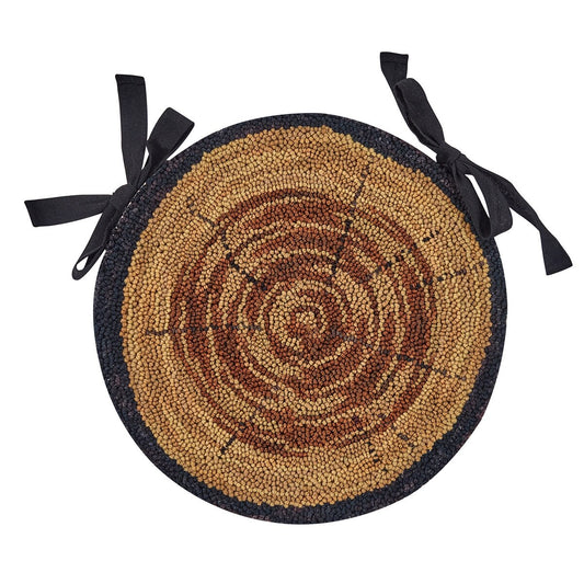 Park Designs Wood Slices Hooked Chair Pad