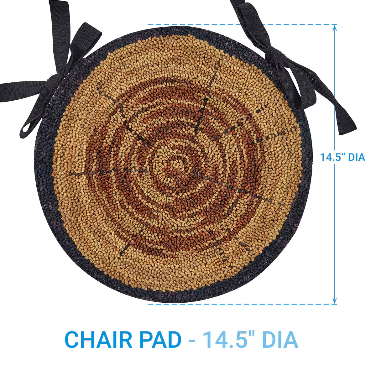 Park Designs Wood Slices Hooked Chair Pad