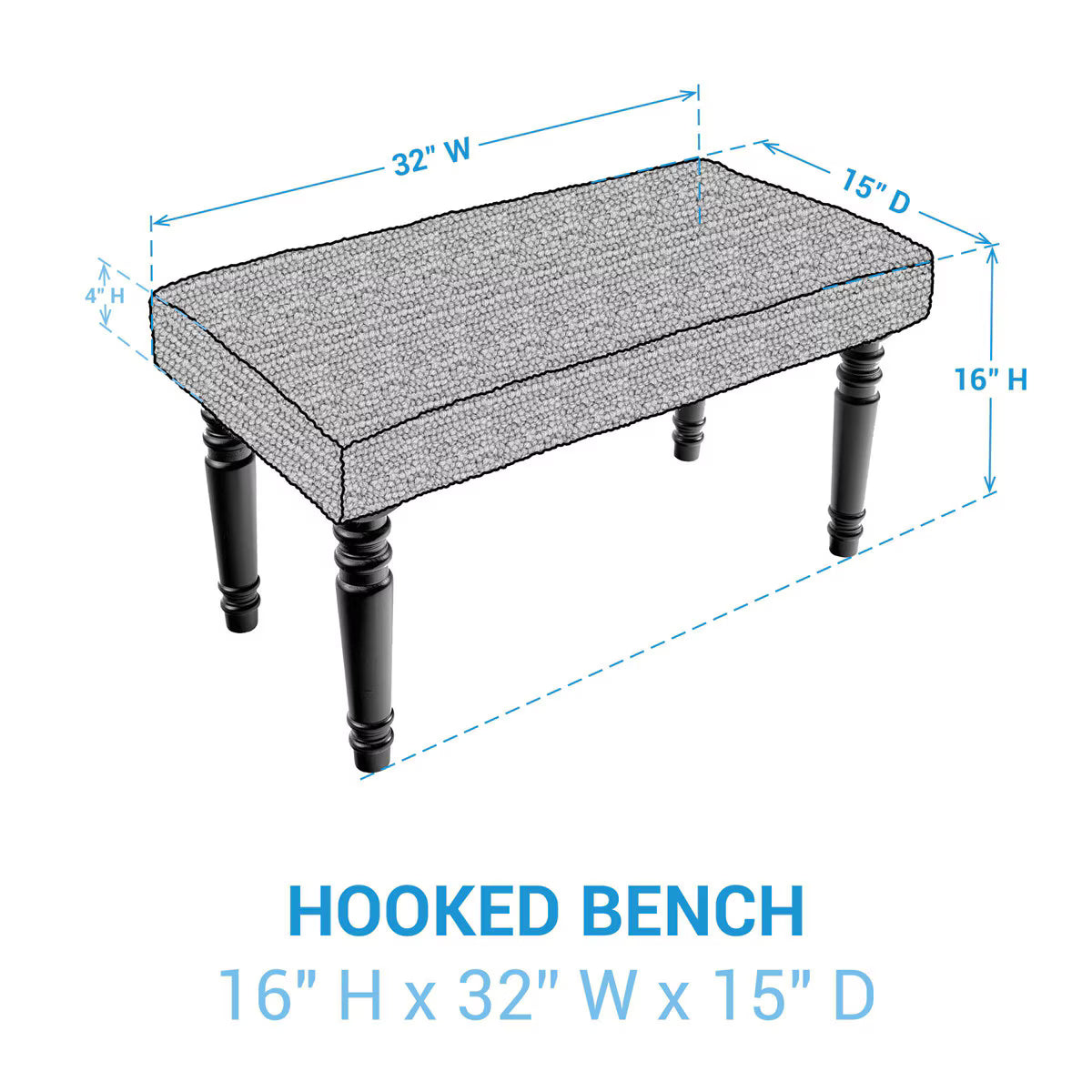 Park Designs Wood Slices Hooked Bench