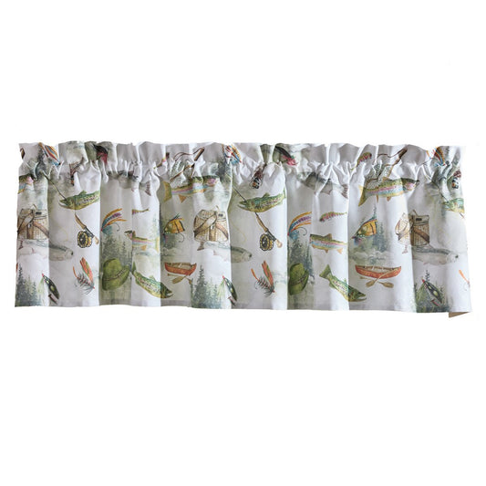 Park Designs Fly Fishing Printed Valance