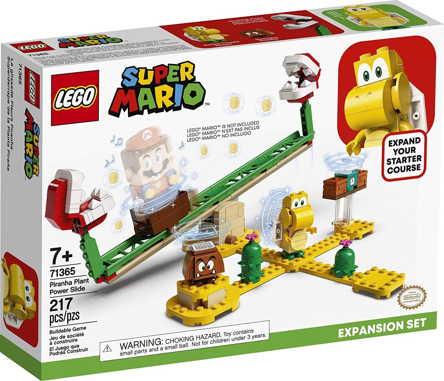 LEGO Super Mario Piranha Plant Power Slide Expansion Set 71365 (217 Pieces)