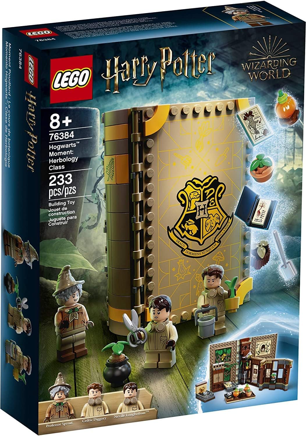 LEGO Harry Potter Hogwarts Moment: Herbology Class 76384 Professor Sprout’s Classroom in a Brick Book Playset
