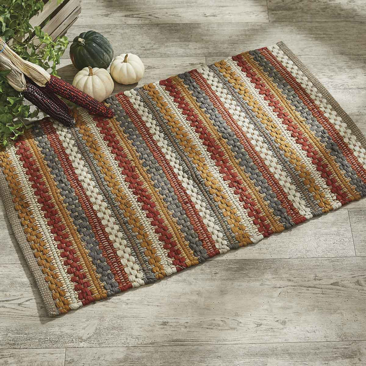 Park Designs Gathered Pumpkin Chindi Rug 2' X 3'