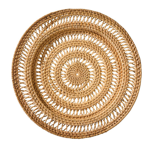 Park Designs Rattan Spiral Charger Set of 4