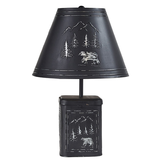 Park Designs Black Bear Lamp with Shade