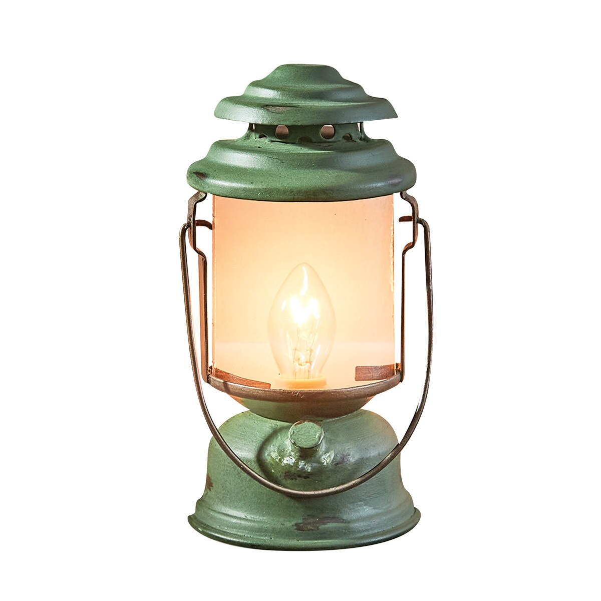 Park Designs Green Camp Lantern Night Light