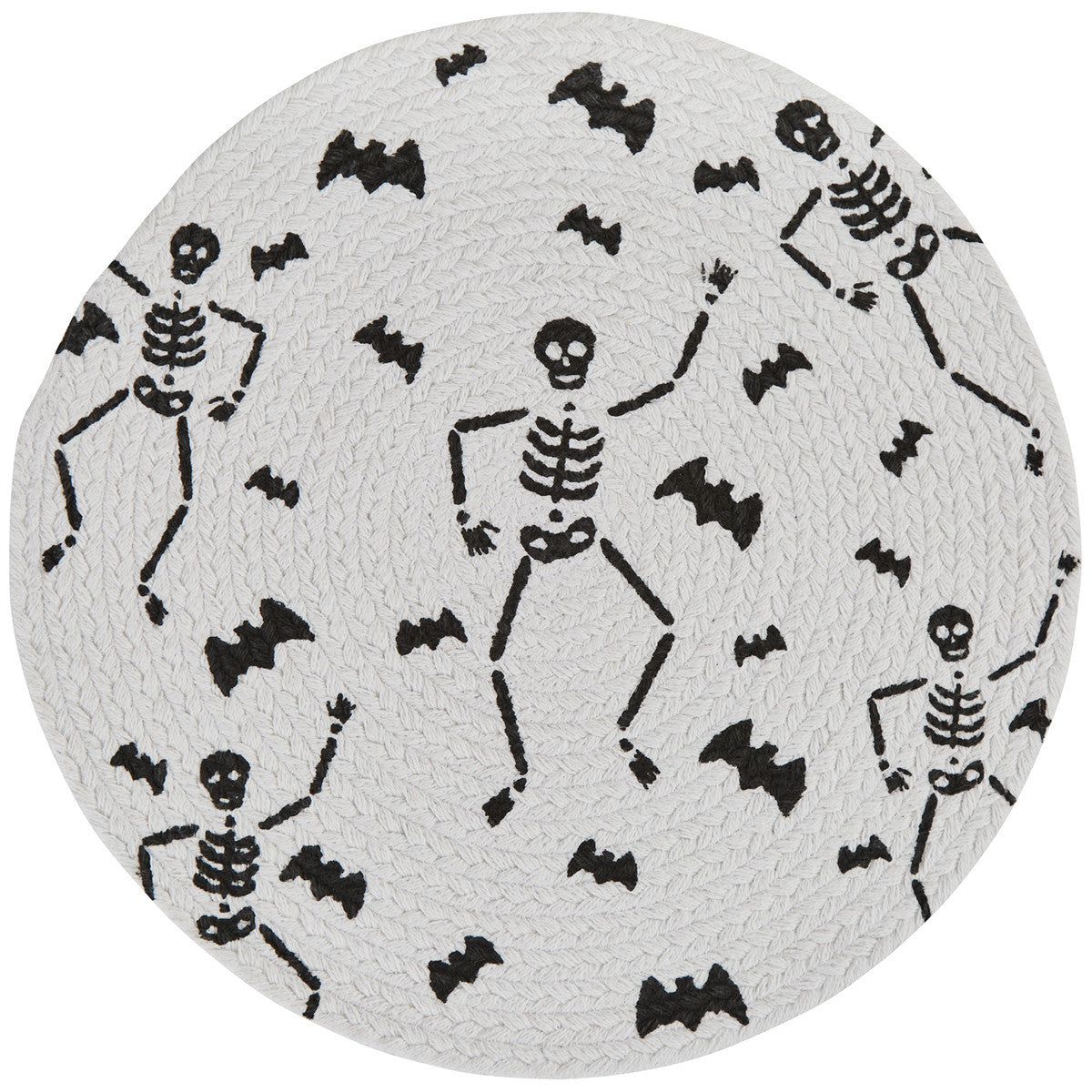 Split P Skeleton Round Placemat Set of 4