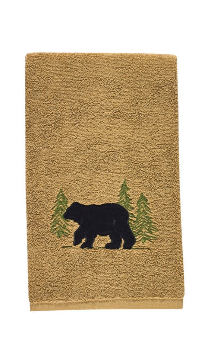 Park Designs Black Bear Terry Hand Towel - Set of 2