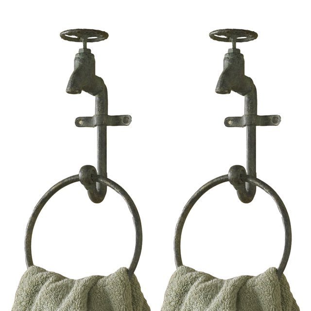 Park Designs Water Faucet Ring Hook - Set of 2