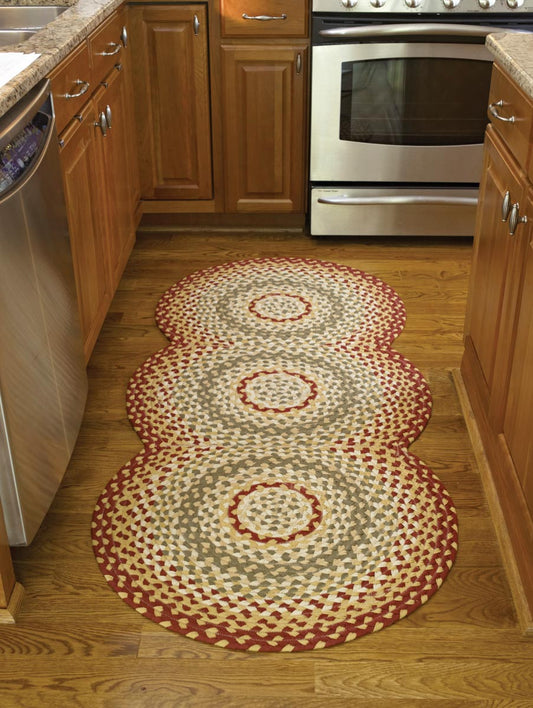 Mill Village Braided Rug Runner - 30" X 72"