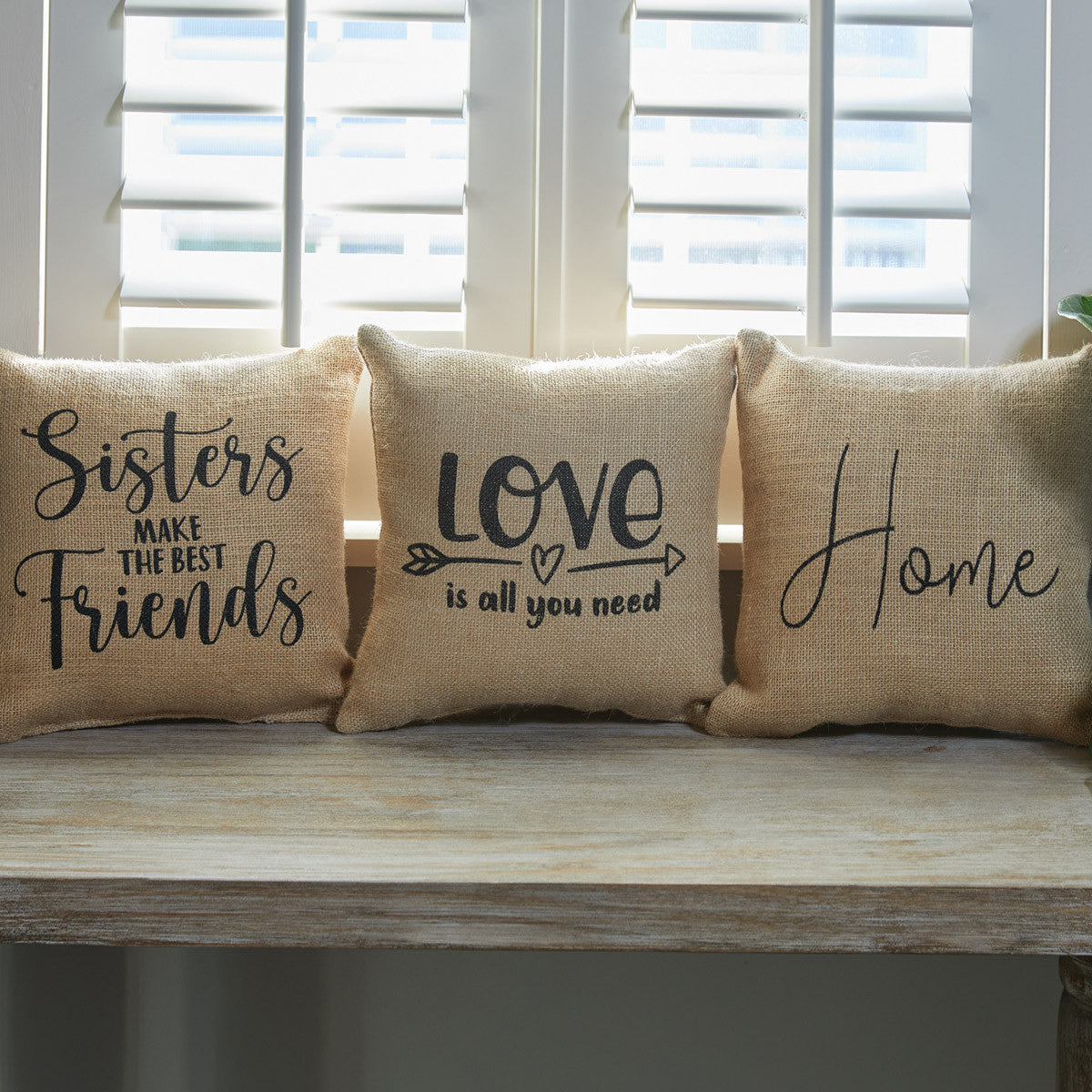 Sisters Make Friends Sentiment Pillow 10"